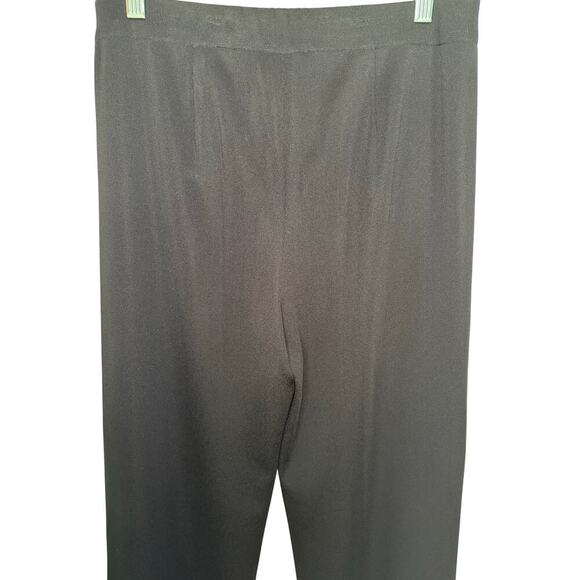 Exclusively Misook Pull On Elastic Waist Pants Women’s Size M Black Acrylic - Picture 4 of 5